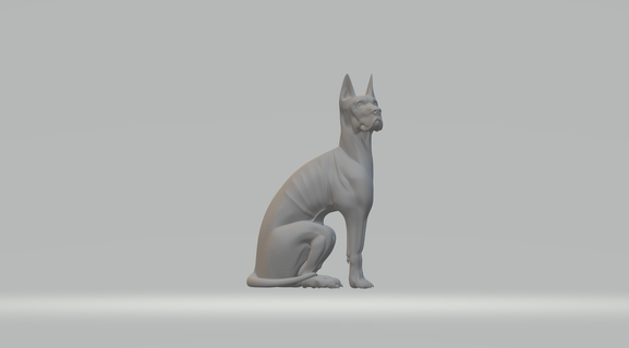 xoloitzcuintle dog 3d print model animal printable pet mexican miniatures figurines xolo art sculptures 3d print model - Mito3D