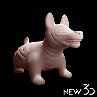xoloitzcuintle pré hispânico figura México morto cão 3d print model - Mito3D