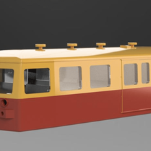 xr 9200 treno jouef r37 rail87 1 87 modello fabbricazione autorail trailer 3d print model - Mito3D