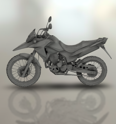 xre300 moto bicyclette moteur vélo two wheeled véhicule motard sport turbo roadster hachoir 3d print model - Mito3D