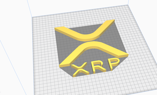 xrp Symbol Krypto Welligkeit btc eth 3d print model - Mito3D