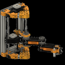 xscara v1 - complete assembly step files printing printer kinematic robotic arm scara x-scara 3d print model - Mito3D