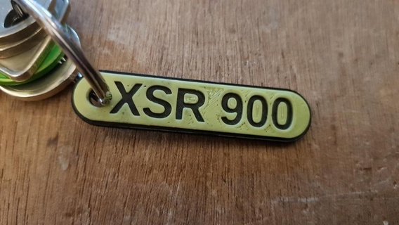 xsr 900 keytag porte clés xsr900 Yamaha bicyclette bijoux 3d print model - Mito3D