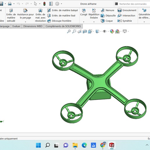 xstar uav airframe drone 3D print model - Mito3D