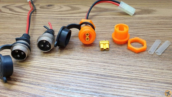 xt30 charging port instead microphone port escoot ebike euc  3d print model - Mito3D