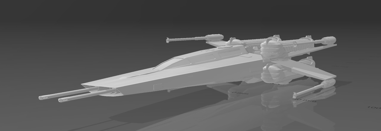 xt63 warp Yıldız Savaşları Gemi Filmler 3D print model - Mito3D