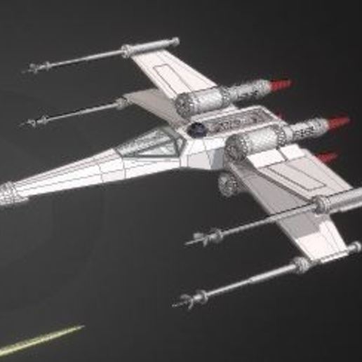 xwing-star wars game star xwing toy 3D print model - Mito3D