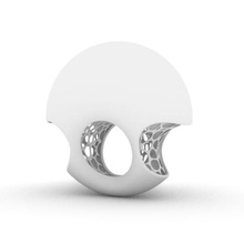 xx jewelry dome voronoi ring 3d print model - Mito3D