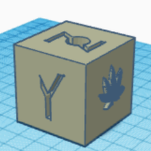 xy zzz indica cubo ferramenta 3d print model - Mito3D