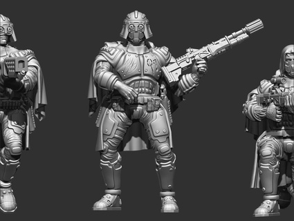 xireliano Stormtroopers sci fi imperial guarda exército Soldado tampo mesa mini guerra brinquedo 3d print model - Mito3D