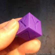 xyz 20mm hollow calibration cube single color dual various 3d print model - Mito3D