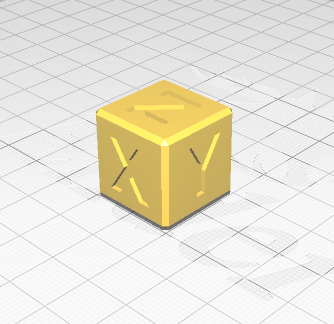 xyz axis steps mm calibration cube axes 3D print model - Mito3D