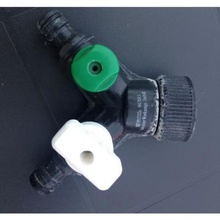 y-shaped quick-connect valve knob gardening karcher tool button handle quick coupling watering y water 3d print model - Mito3D