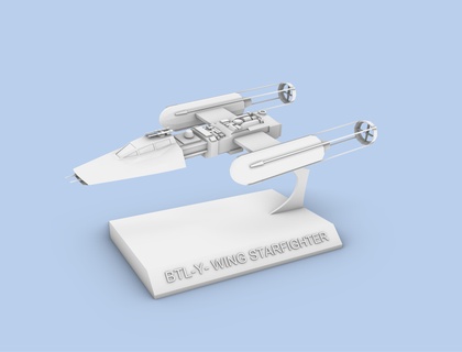 wing étoile guerres vaisseau spatial starfighter navire 3d print model - Mito3D