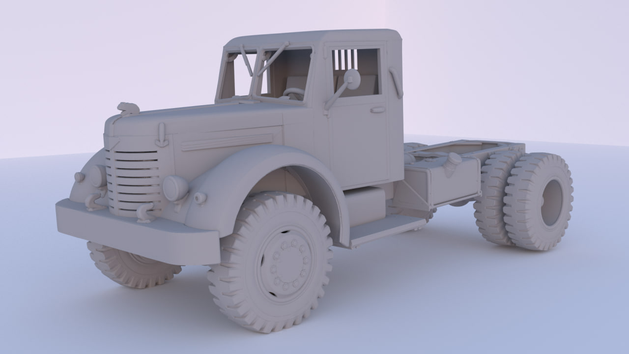 205 chassis 1 72 spiel lkw 3D print model - Mito3D