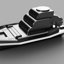 yacht v2 bateau 3d print model - Mito3D