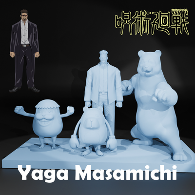 yaga masamichi jujutsu kaisen 3d impressão gojo gueto terra jogo panda cathy sukuna 3d print model - Mito3D