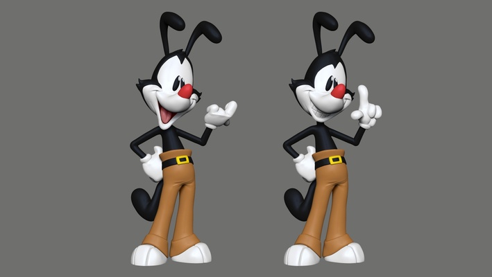 yakko animaníacos figura arte animal brinquedo 3d print model - Mito3D