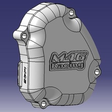 yamaha yz 125 de ignição do motor vários motocicleta moto a yzf 250 cárter tampa 3d print model - Mito3D