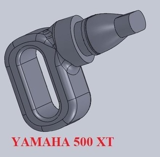 Yamaha 500 xt arrière frein barre guider rechange pièces moto restauration 3d print model - Mito3D