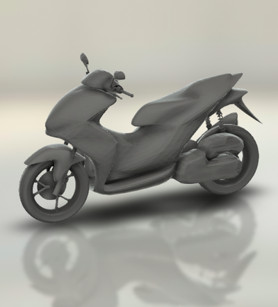 yamaha aerox 155cc moto bicyclette moteur vélo two wheeled véhicule motard sport turbo roadster hachoir 3d print model - Mito3D