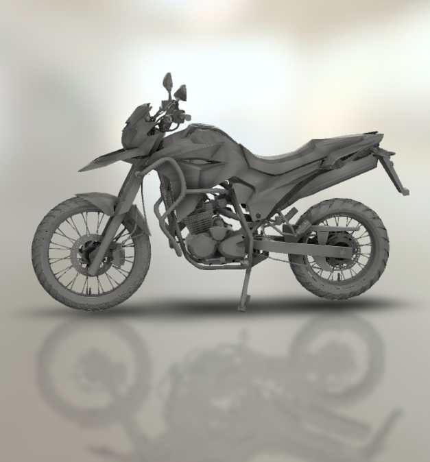 yamaha aterrizador 250 moto motocicleta bicicleta motor two wheeled vehículo motociclista deporte turbo coche turismo helicóptero 3D print model - Mito3D