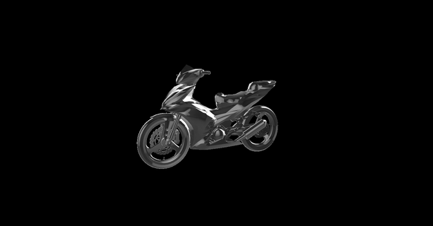yamaha lc v2 personalizado moto motocicleta motor bicicleta motorrad 3d print model - Mito3D