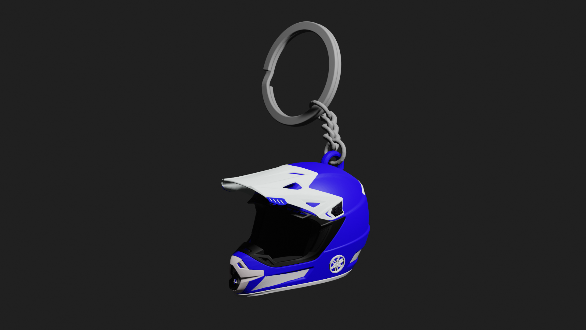 Yamaha moto casque clé chaîne porte clés motocross enduro motard 3D print model - Mito3D