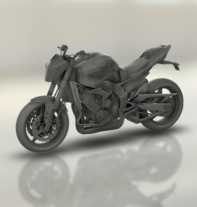 yamaha mt 1000 moto bicyclette moteur vélo two wheeled véhicule motard sport turbo roadster hachoir 3d print model - Mito3D