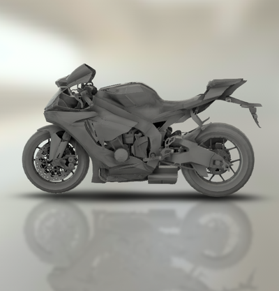 yamaha r1 2020 moto bicyclette moteur vélo two wheeled véhicule motard sport turbo roadster hachoir 3d print model - Mito3D