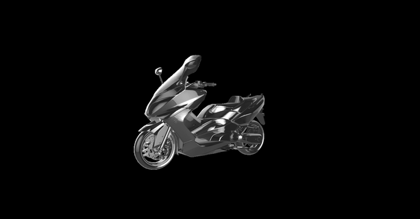 Yamaha max 530 moto Motorrad Motor Fahrrad le la motorrad 3d print model - Mito3D