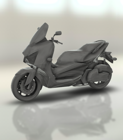 yamaha max 250cc moto bicyclette moteur vélo two wheeled véhicule motard sport turbo roadster hachoir 3d print model - Mito3D