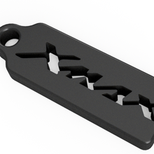 yamaha xmax keychain holed - hollow key ring motorcycle 3d print model - Mito3D