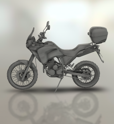 yamaha xtz 250 manter moto motocicleta bicicleta motor two wheeled veículo motociclista esporte turbo roadster helicóptero 3d print model - Mito3D