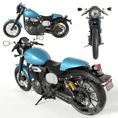 yamaha xv950 corredor moto bicicleta transporte ciclo 3d print model - Mito3D