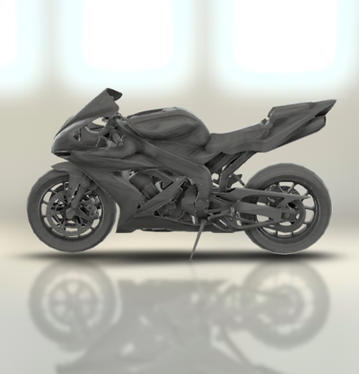 yamaha yzf r1 moto bicyclette moteur vélo two wheeled véhicule motard sport turbo roadster hachoir 3d print model - Mito3D