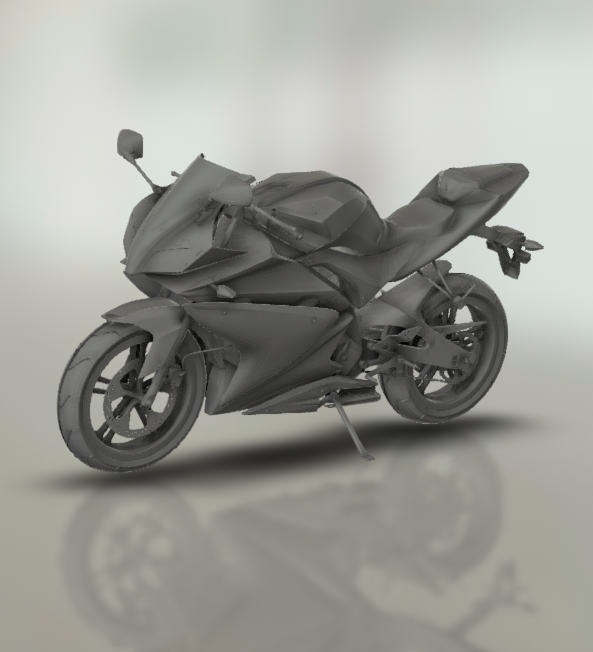 yamaha yzf r125 2011 moto bicyclette moteur vélo two wheeled véhicule motard sport turbo roadster hachoir 3D print model - Mito3D