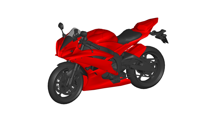 yamaha yzf-r6 game - motorcycle rc scooter suzuki chopper kawasaki harley davidson ducati bike bicycle 3d print model - Mito3D