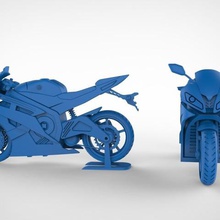yamaha r6 home Fahrrad transport Fahrzeug sportsbike Modell Spielzeug 3d print model - Mito3D