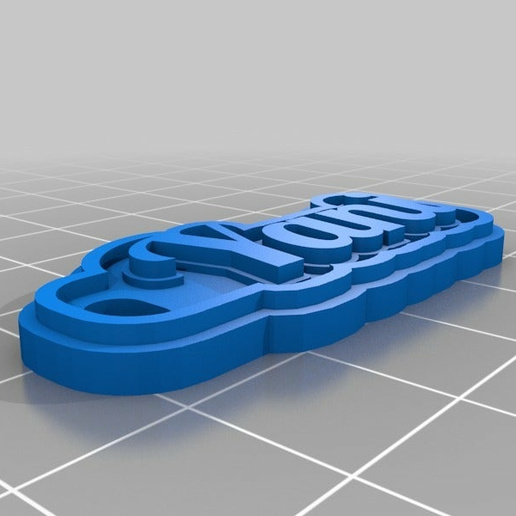 personalizado llaveros 3D print model - Mito3D