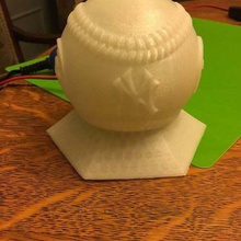 yankees lampada a sfera da ny bat-segnale casa arredamento sport proiezione la condotto della ventola fan batsignal baseball palla 3d print model - Mito3D