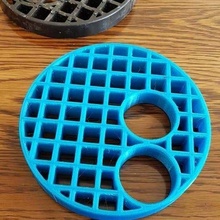 yard gully drain cover waste pipe entries diy 3d print model - Mito3D
