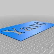 yard stencil customized signs_logos 3d print model - Mito3D