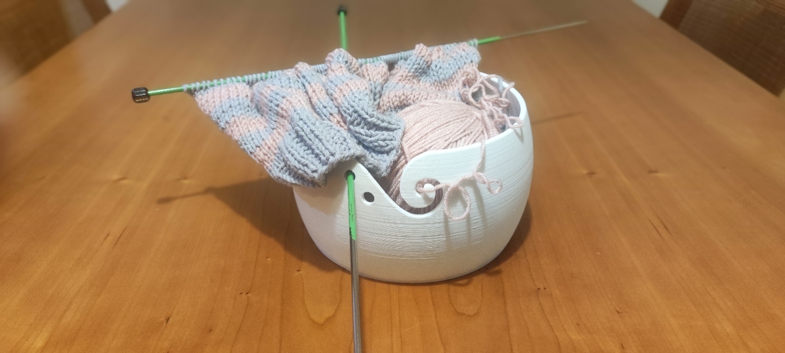 yarn ball bowl 3D print model - Mito3D