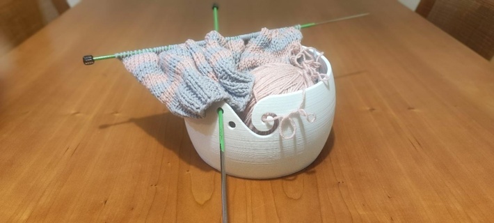 yarn ball bowl 3d print model - Mito3D