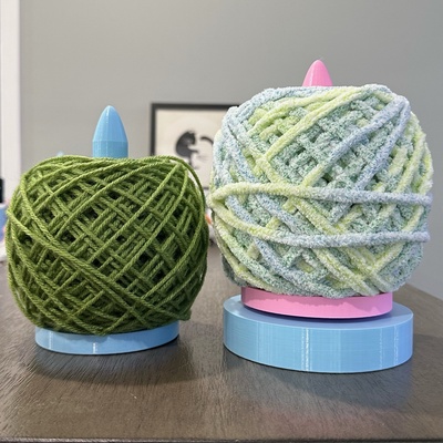 yarn spinner no bearing crochet knitting 3d print model - Mito3D