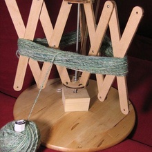 yarn swift knitting mdf lasercut hobby 3d print model - Mito3D
