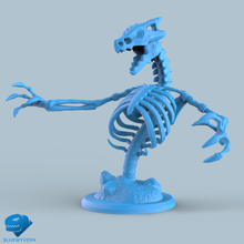 yarobati - mauler tabletop games miniature fantasy toy game skeleton creature undead reptilian 3d print model - Mito3D