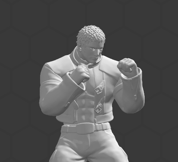 yashiro king fighters Game 3d print model - Mito3D