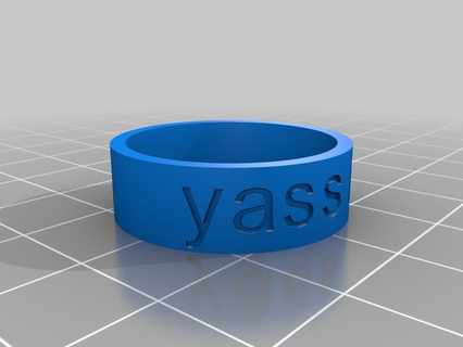 yassin customized rings 3d print model - Mito3D